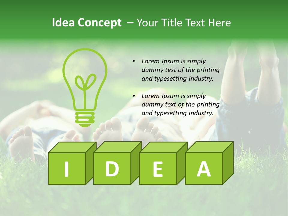 Enjoying Joy Outdoors PowerPoint Template