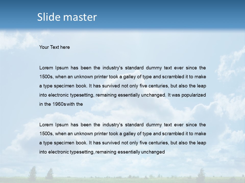 Fall Sunlight Scenic PowerPoint Template