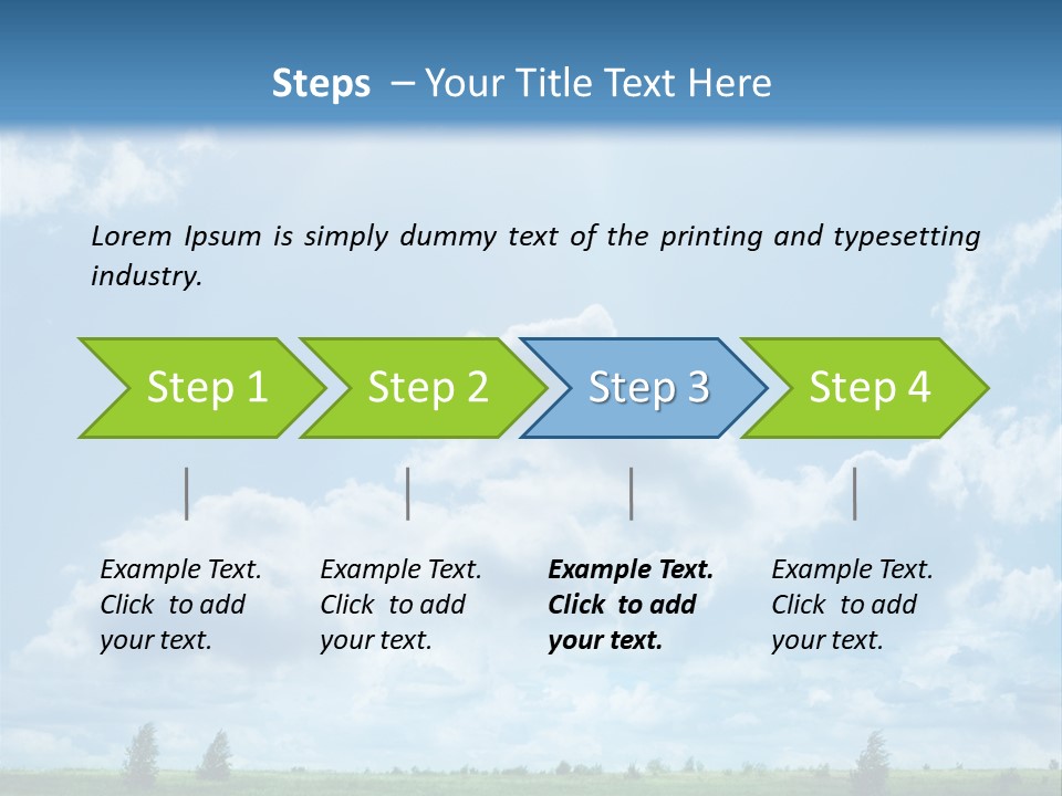 Fall Sunlight Scenic PowerPoint Template