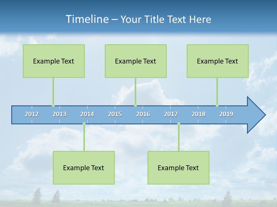 Fall Sunlight Scenic PowerPoint Template