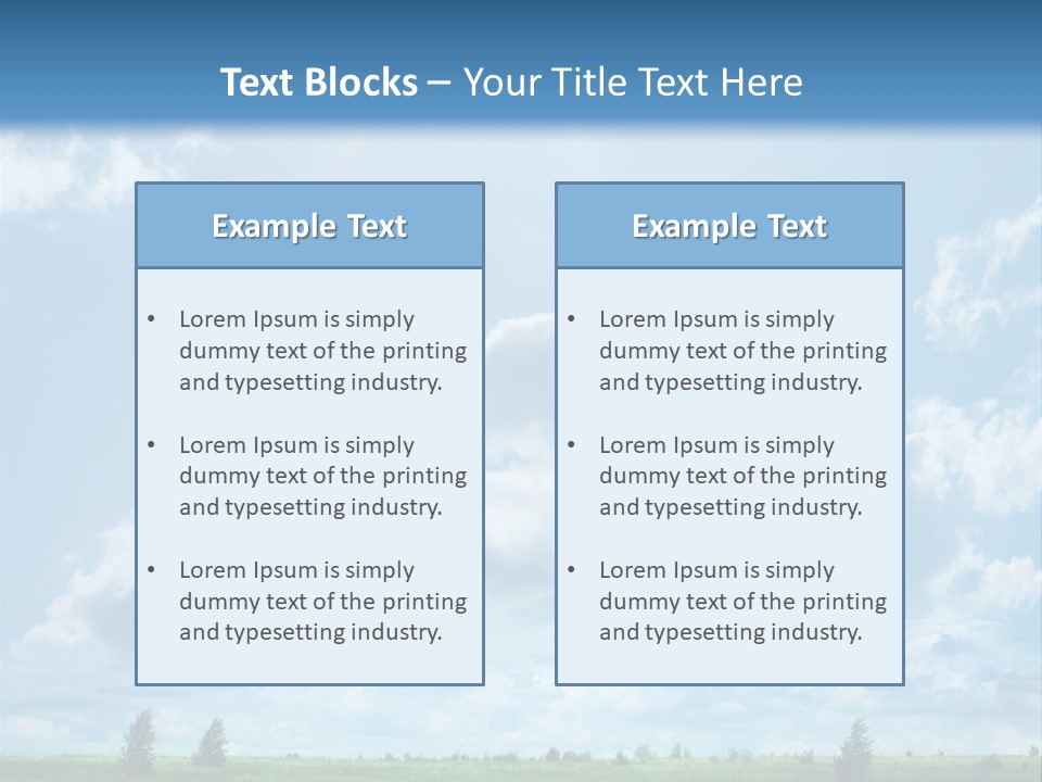 Fall Sunlight Scenic PowerPoint Template