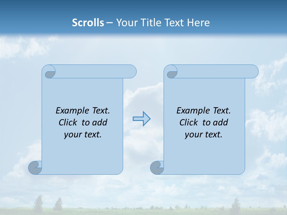 Fall Sunlight Scenic PowerPoint Template