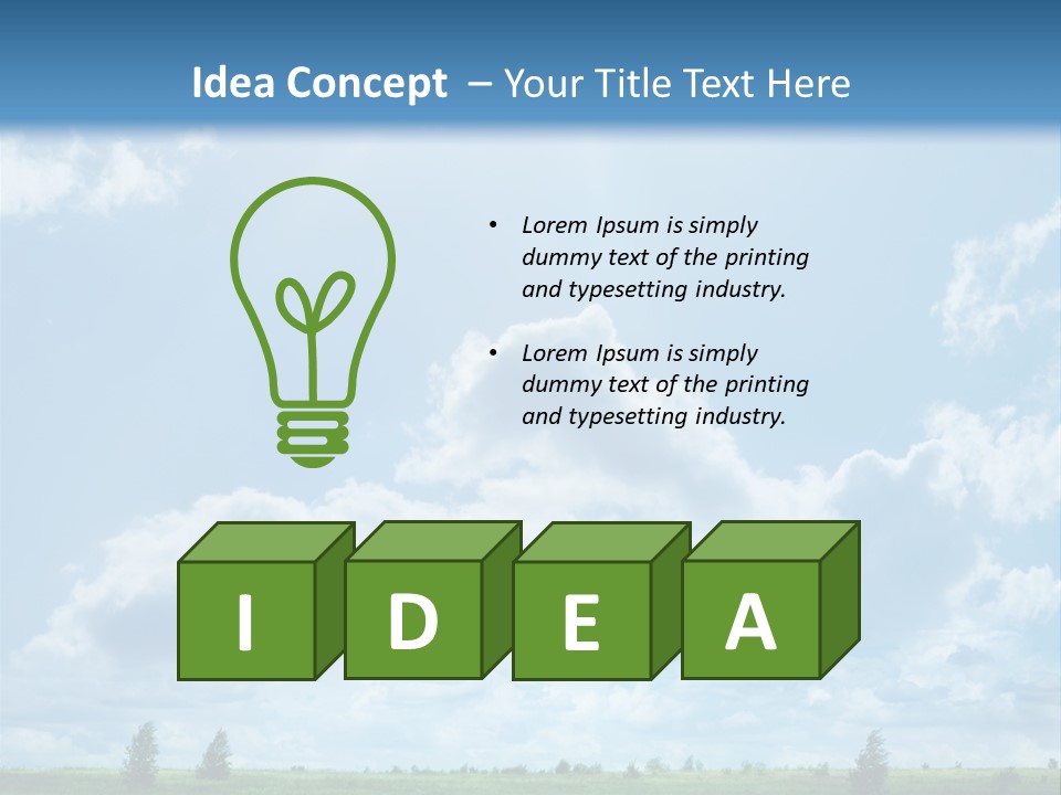 Fall Sunlight Scenic PowerPoint Template