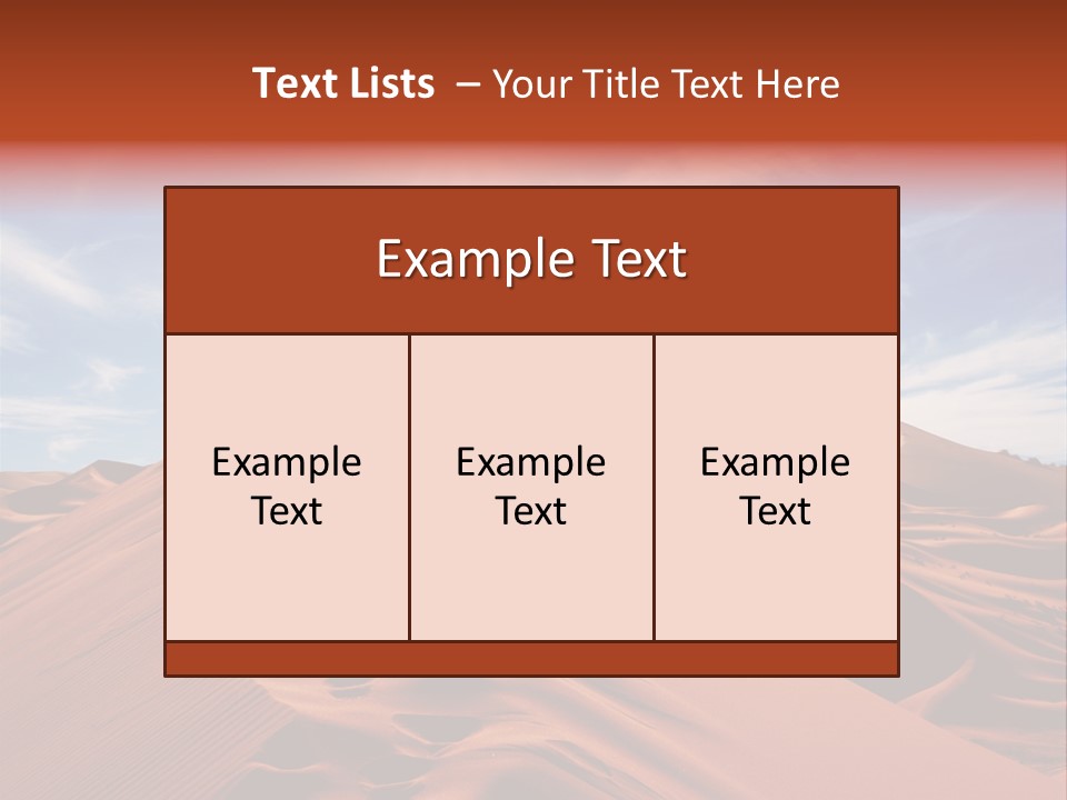 Lonely Sahara Hiker PowerPoint Template