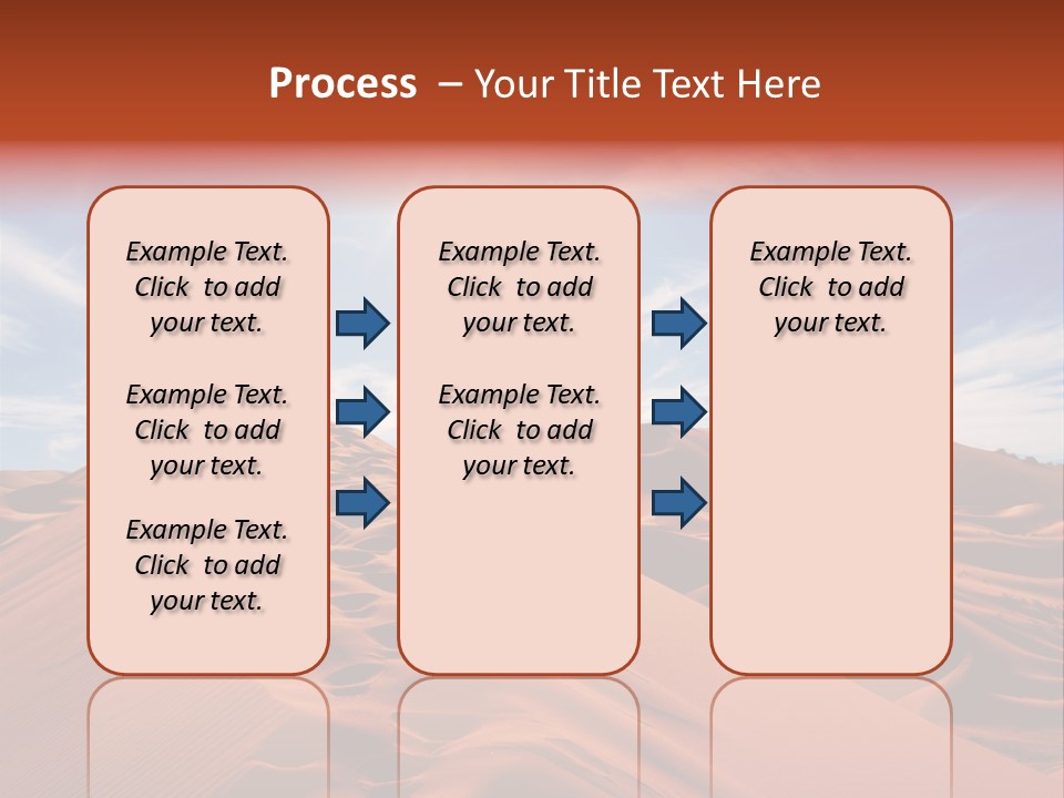 Lonely Sahara Hiker PowerPoint Template