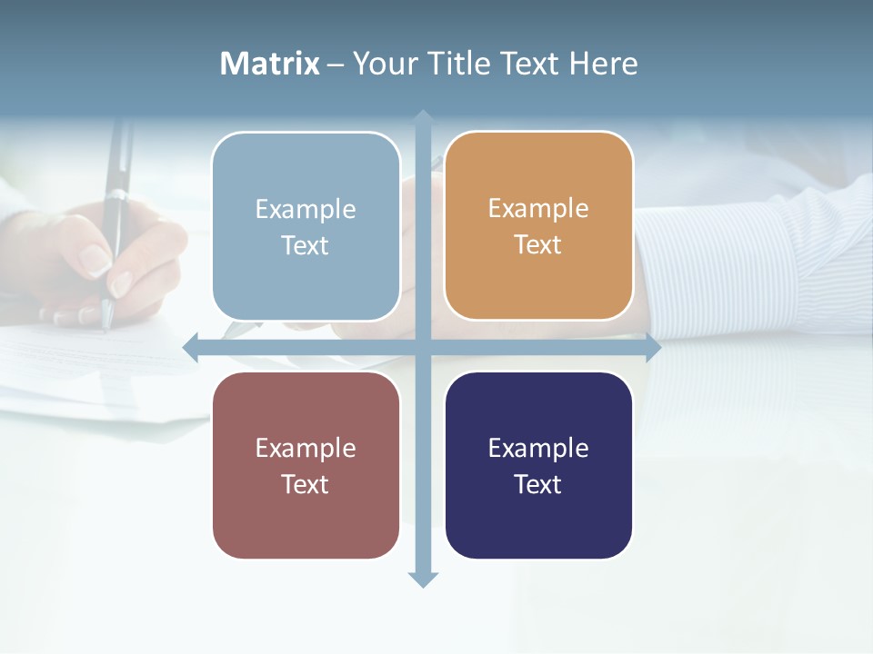 Paper Colleague Ballpoint PowerPoint Template