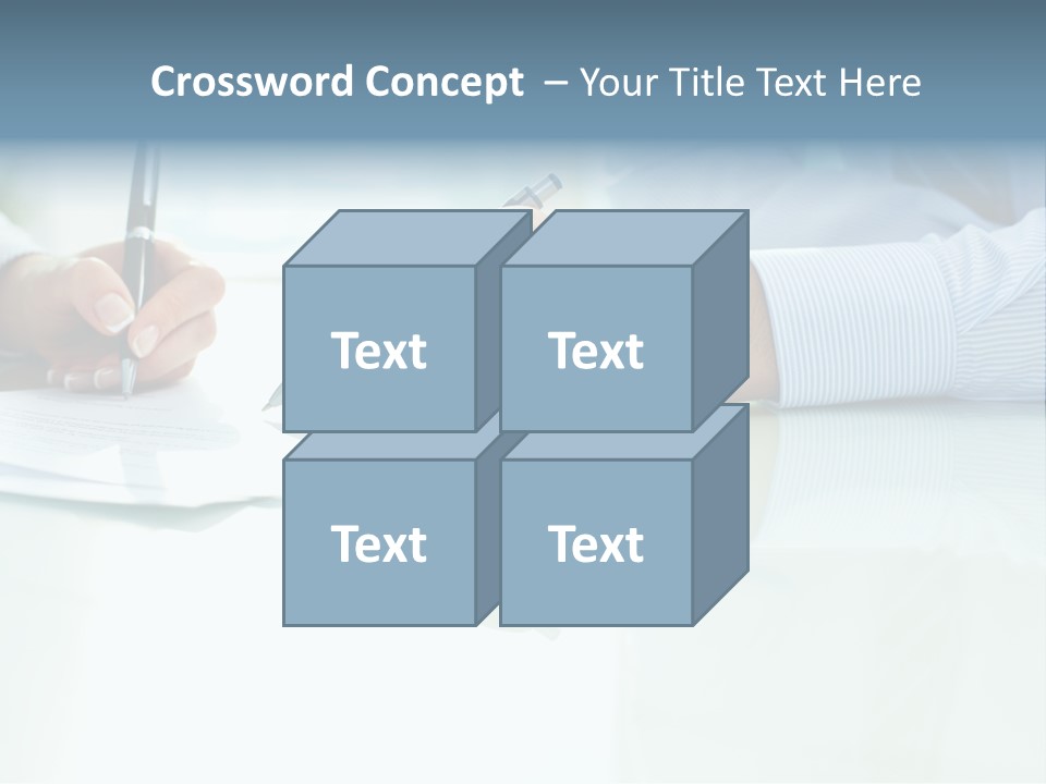 Paper Colleague Ballpoint PowerPoint Template