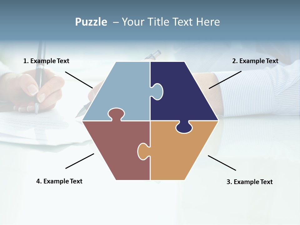 Paper Colleague Ballpoint PowerPoint Template