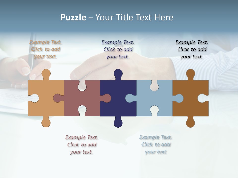 Paper Colleague Ballpoint PowerPoint Template