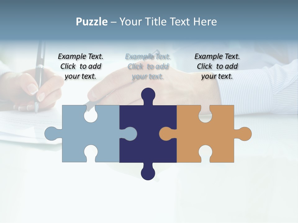 Paper Colleague Ballpoint PowerPoint Template