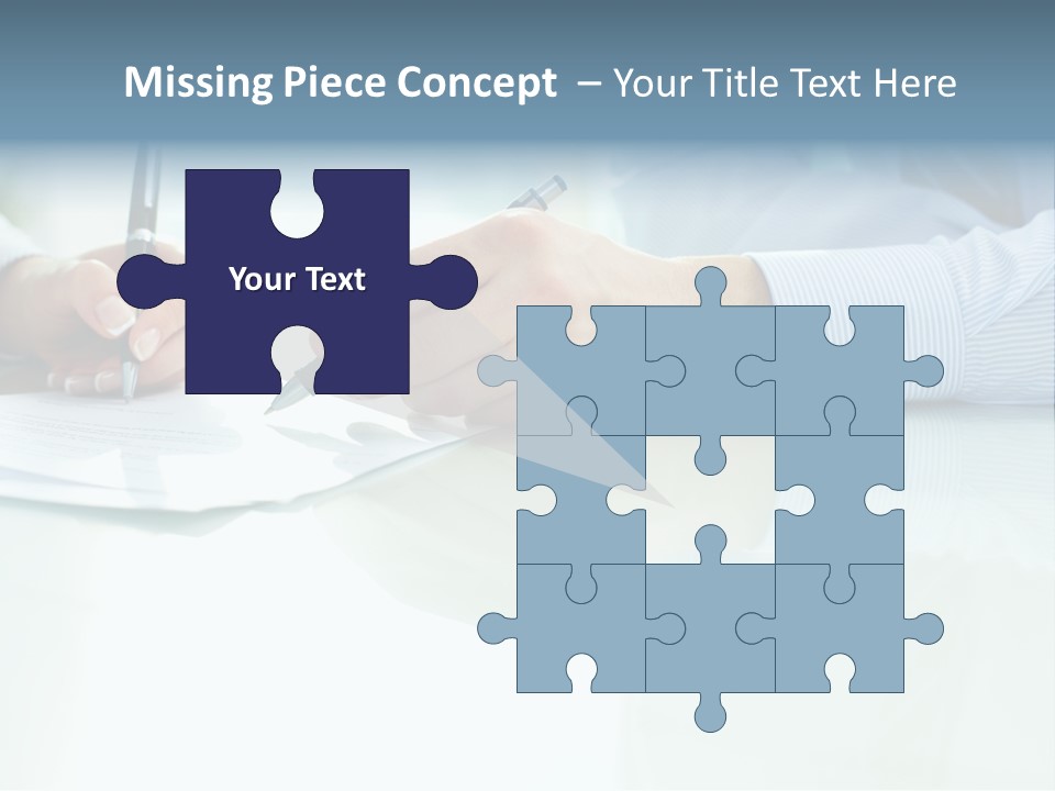 Paper Colleague Ballpoint PowerPoint Template