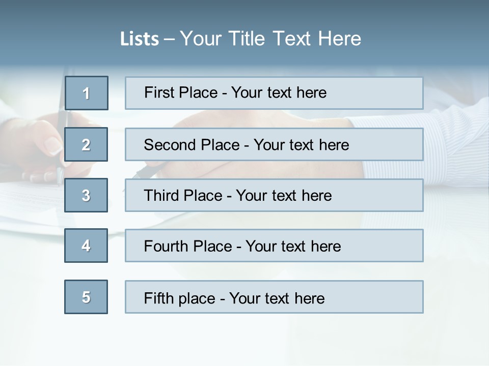 Paper Colleague Ballpoint PowerPoint Template