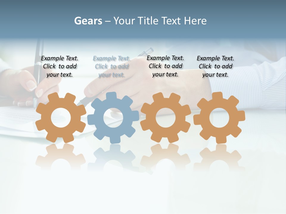 Paper Colleague Ballpoint PowerPoint Template