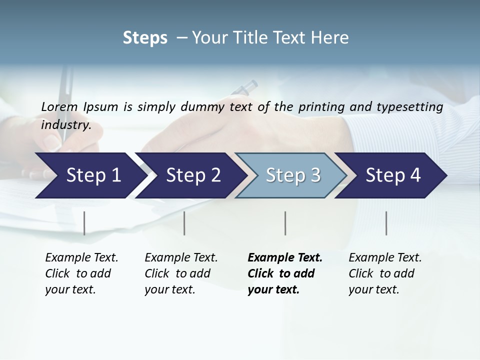 Paper Colleague Ballpoint PowerPoint Template