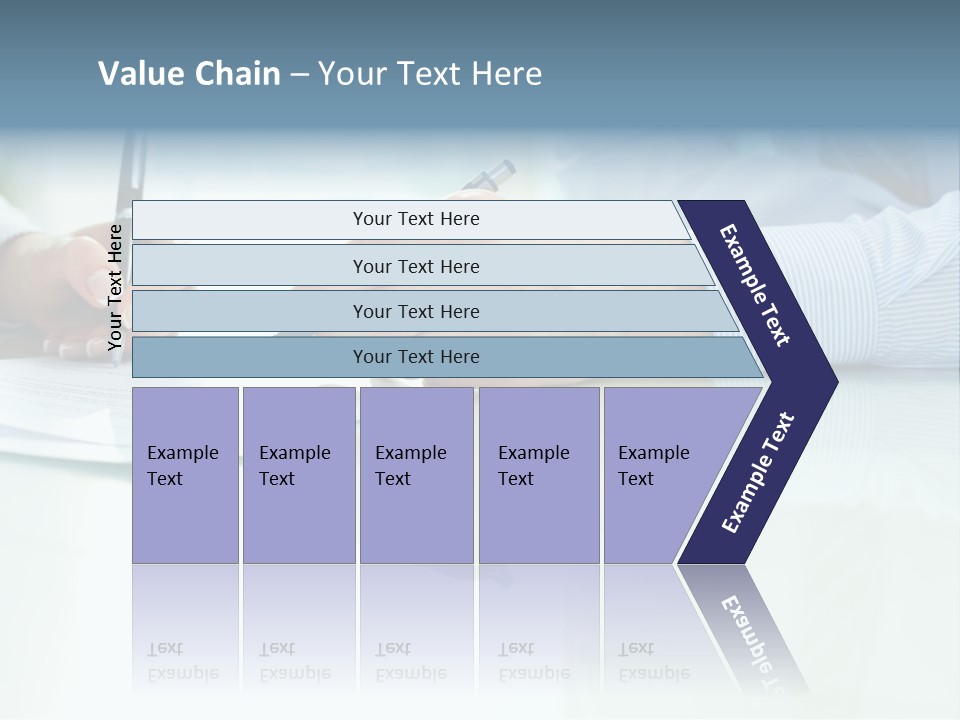 Paper Colleague Ballpoint PowerPoint Template