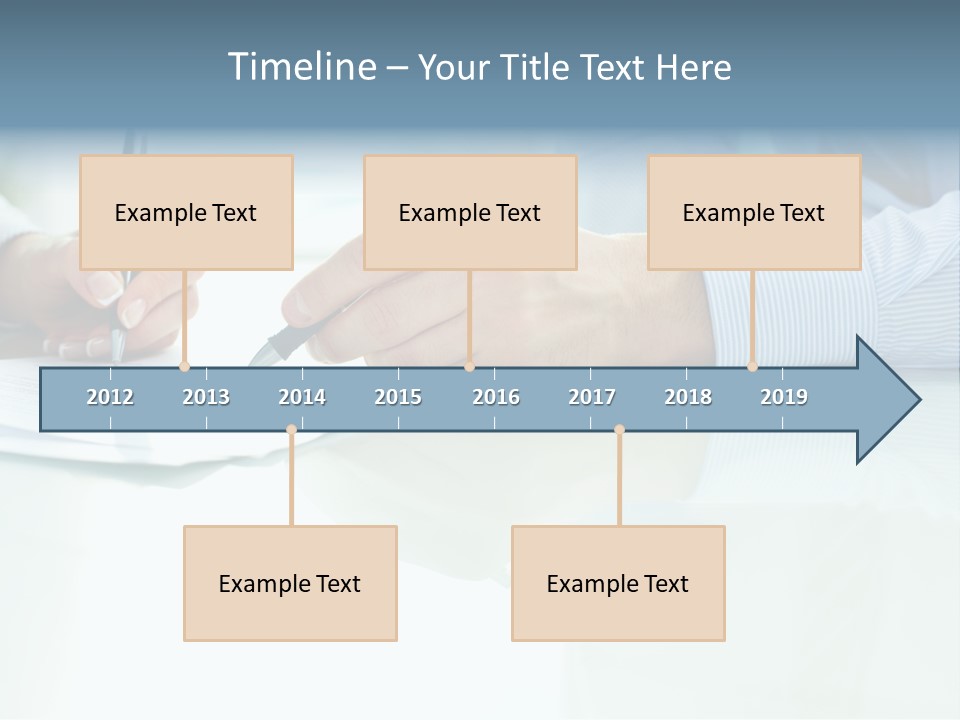 Paper Colleague Ballpoint PowerPoint Template