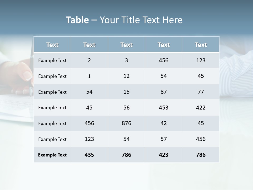 Paper Colleague Ballpoint PowerPoint Template
