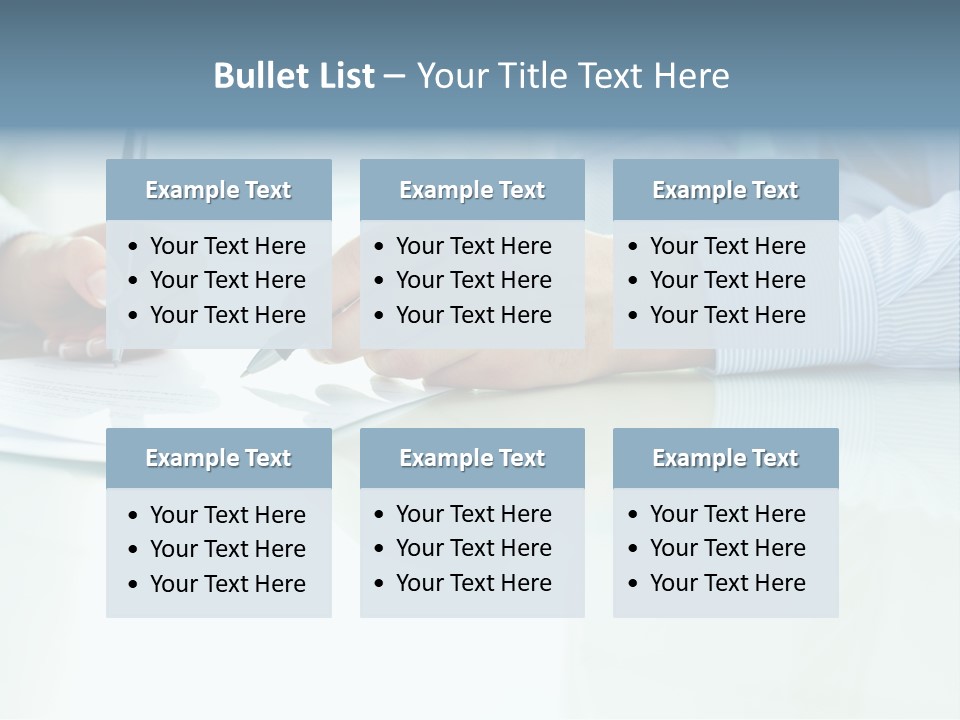 Paper Colleague Ballpoint PowerPoint Template