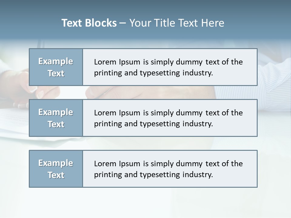 Paper Colleague Ballpoint PowerPoint Template