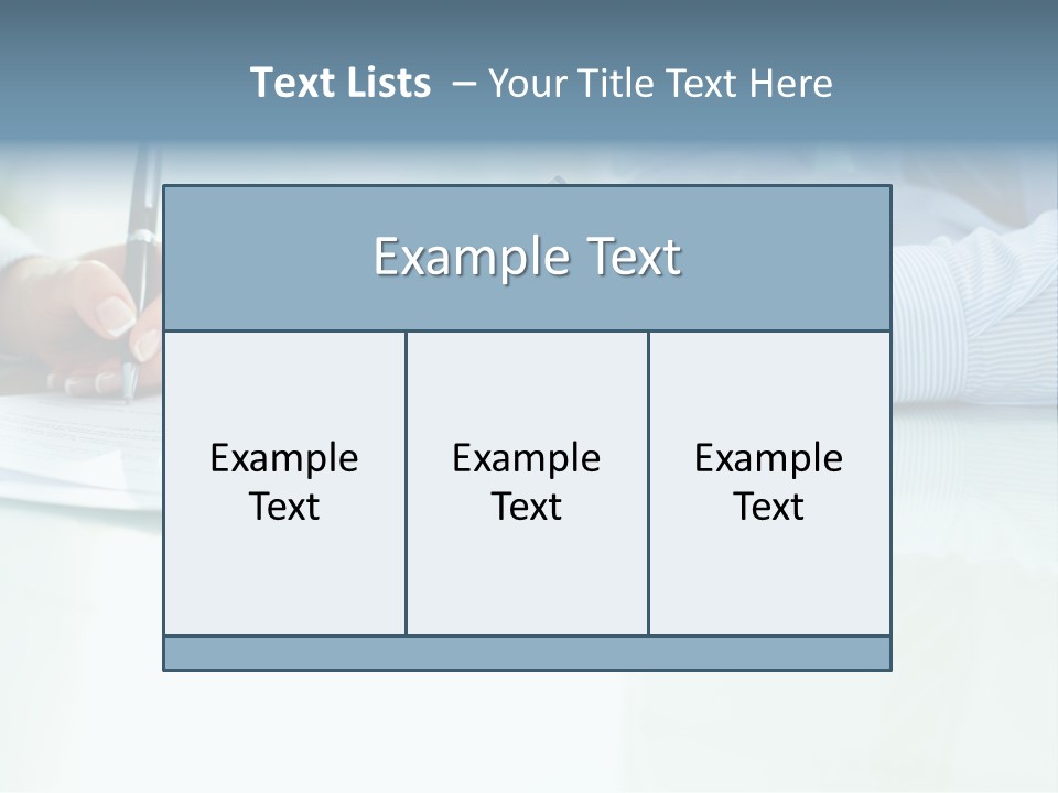 Paper Colleague Ballpoint PowerPoint Template