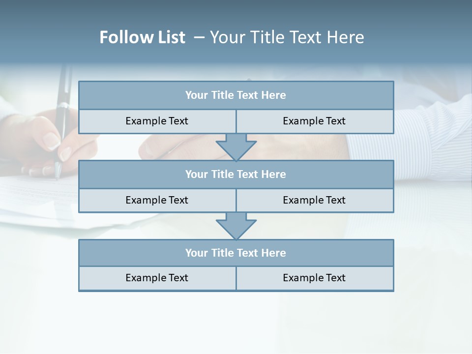 Paper Colleague Ballpoint PowerPoint Template
