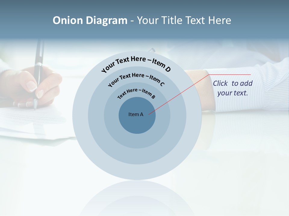 Paper Colleague Ballpoint PowerPoint Template