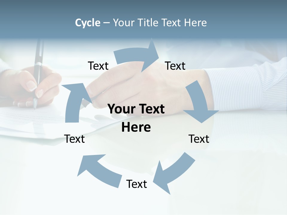 Paper Colleague Ballpoint PowerPoint Template