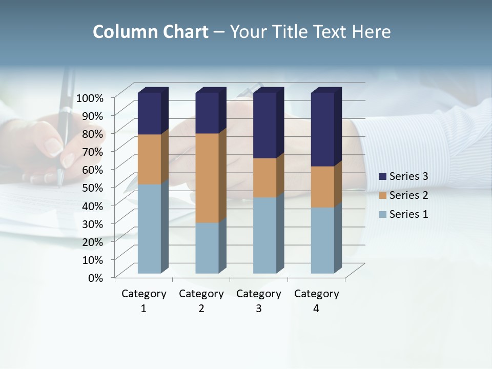 Paper Colleague Ballpoint PowerPoint Template