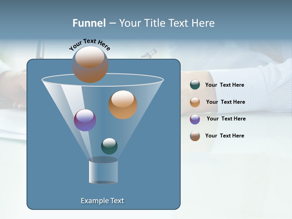 Paper Colleague Ballpoint PowerPoint Template