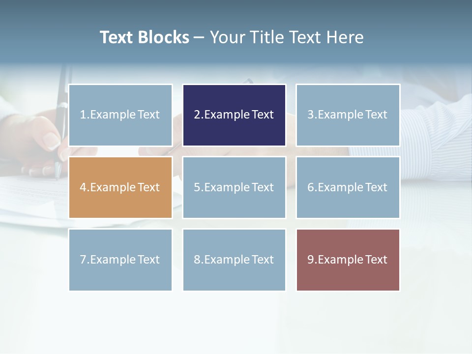 Paper Colleague Ballpoint PowerPoint Template