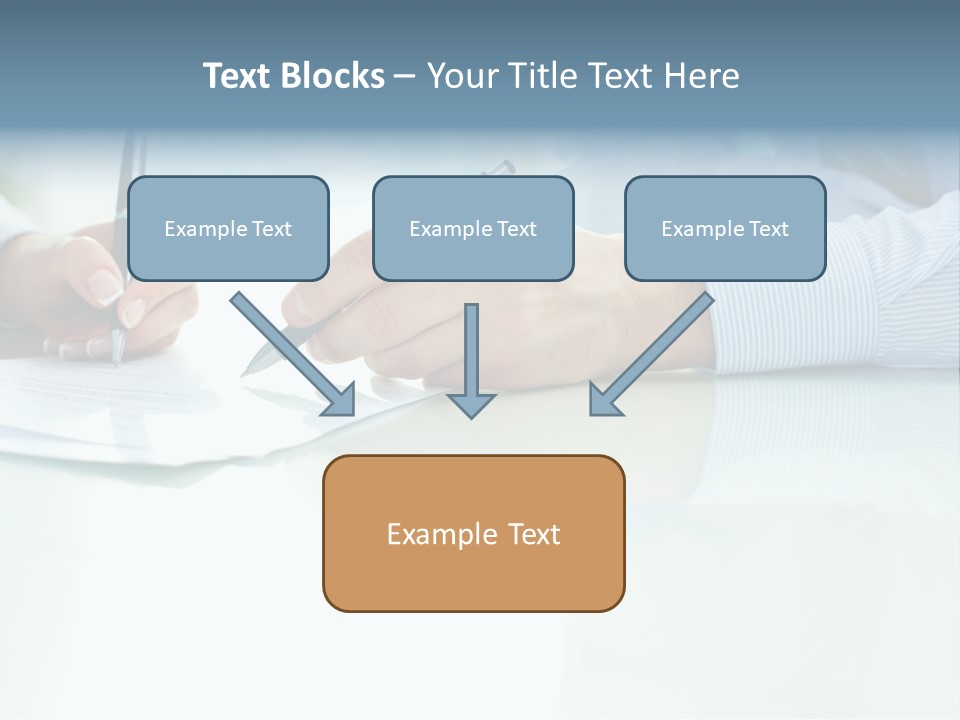 Paper Colleague Ballpoint PowerPoint Template