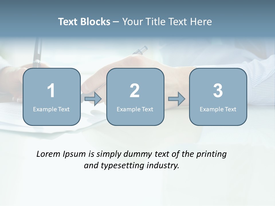 Paper Colleague Ballpoint PowerPoint Template