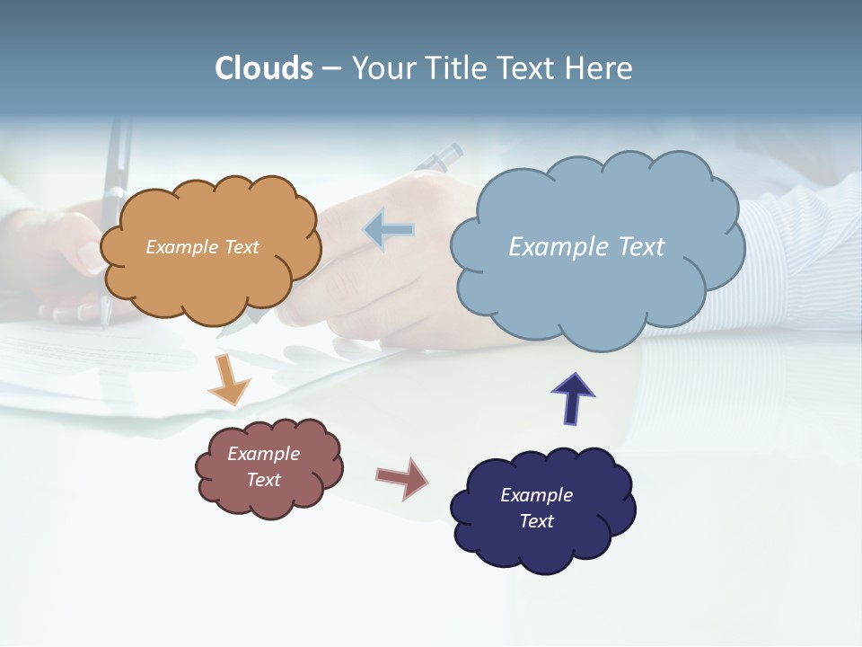 Paper Colleague Ballpoint PowerPoint Template