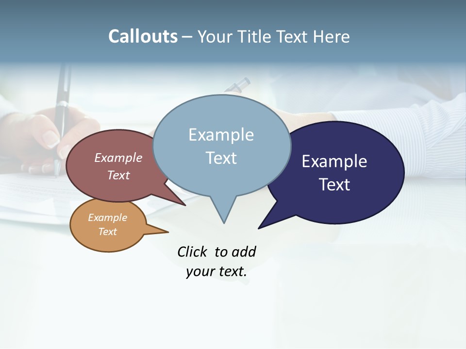 Paper Colleague Ballpoint PowerPoint Template