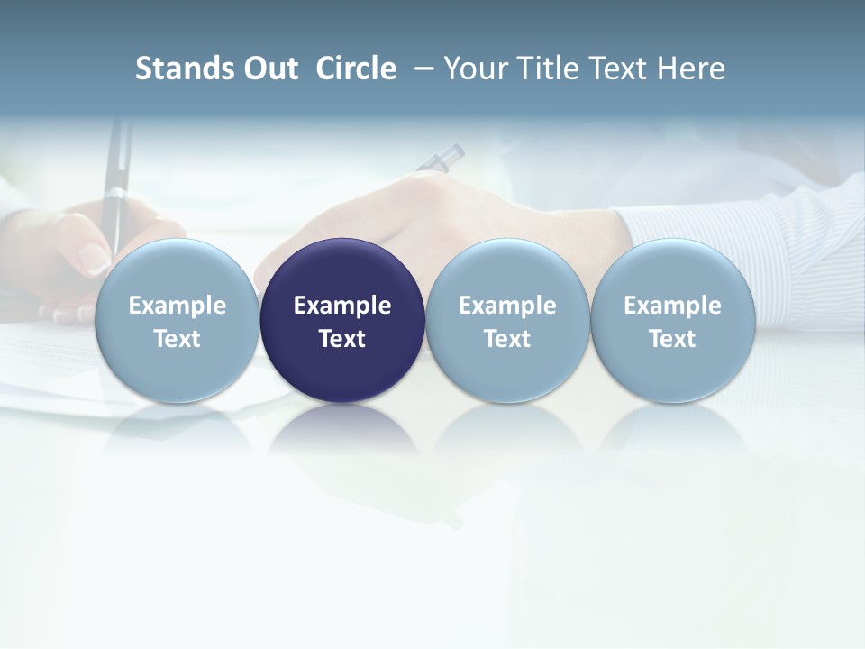 Paper Colleague Ballpoint PowerPoint Template