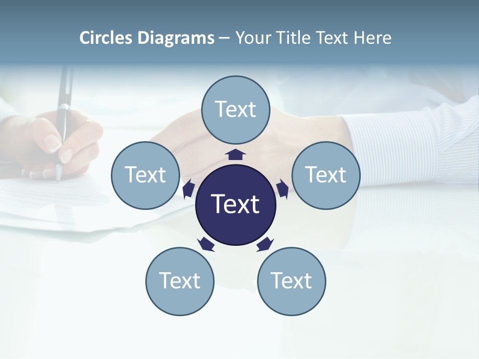 Paper Colleague Ballpoint PowerPoint Template