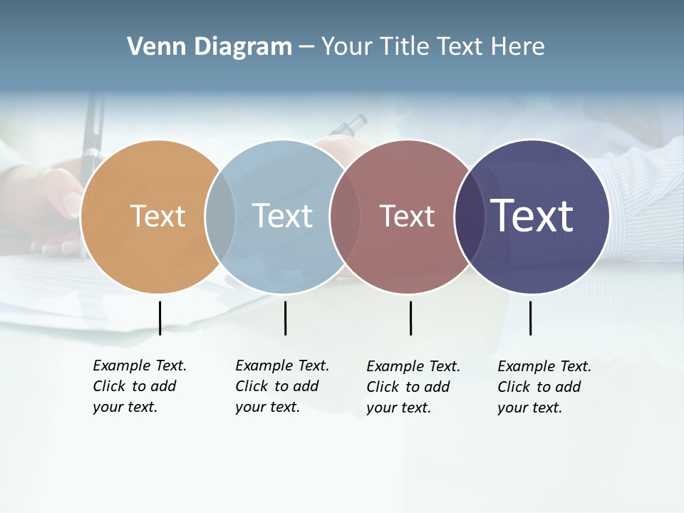 Paper Colleague Ballpoint PowerPoint Template