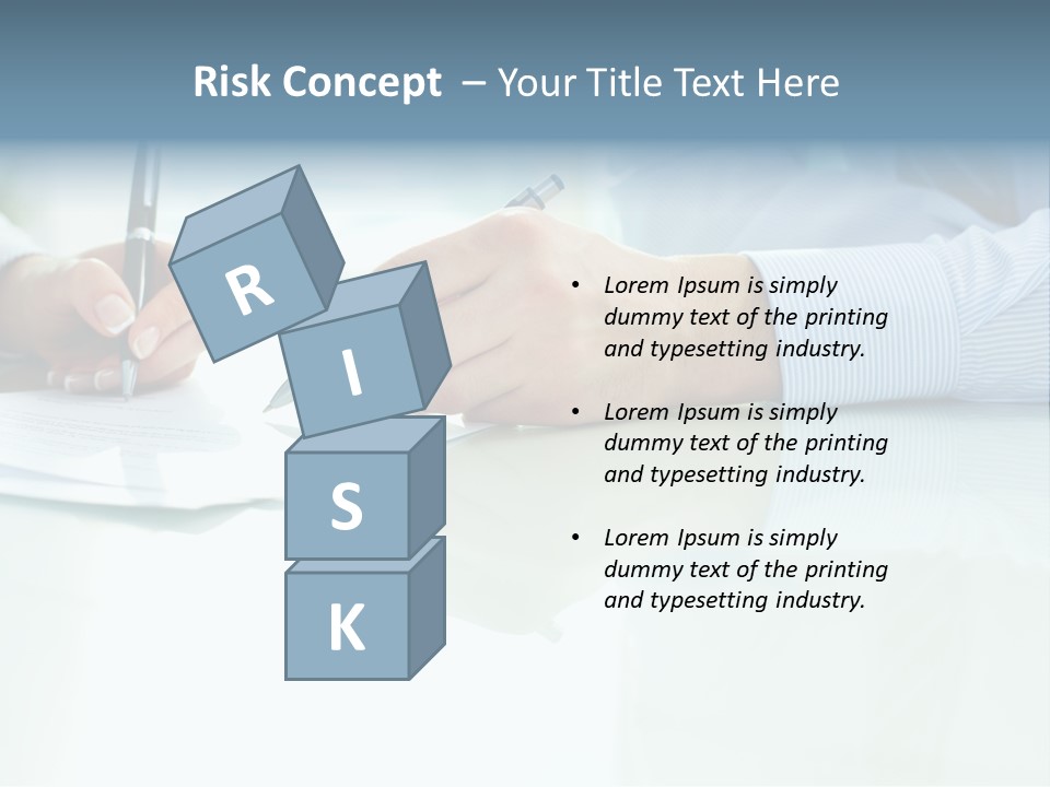 Paper Colleague Ballpoint PowerPoint Template