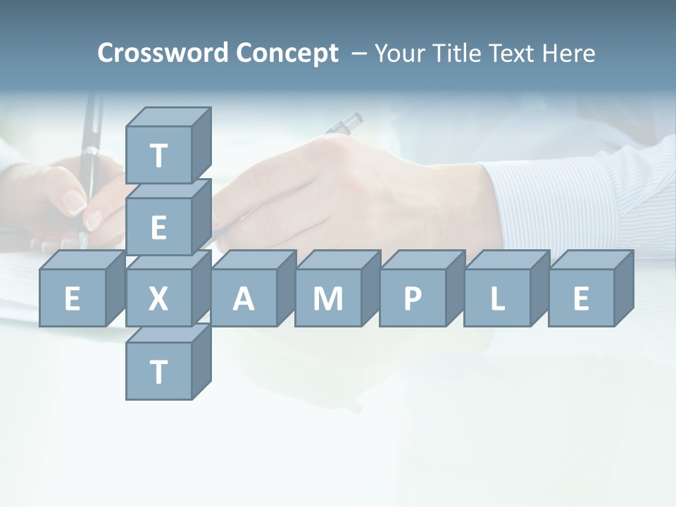 Paper Colleague Ballpoint PowerPoint Template