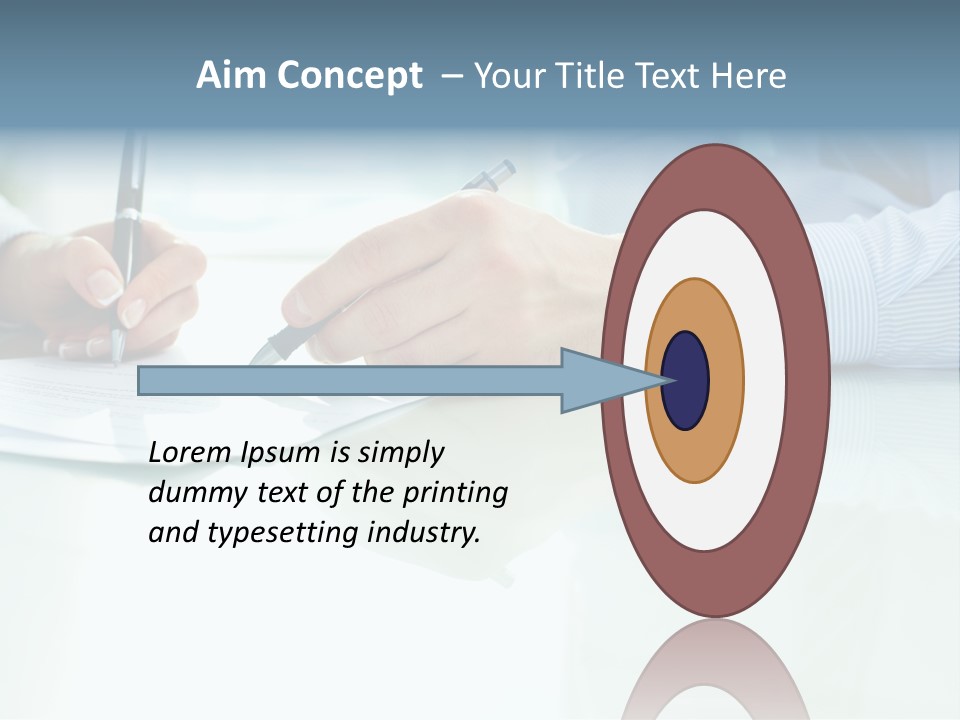 Paper Colleague Ballpoint PowerPoint Template