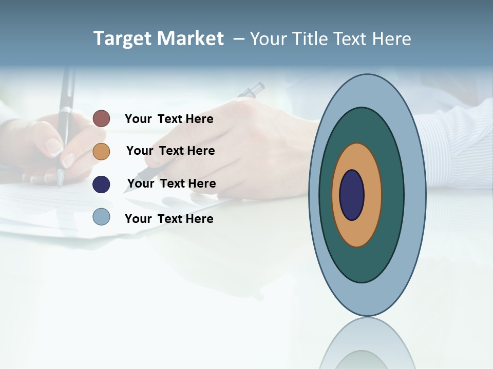 Paper Colleague Ballpoint PowerPoint Template