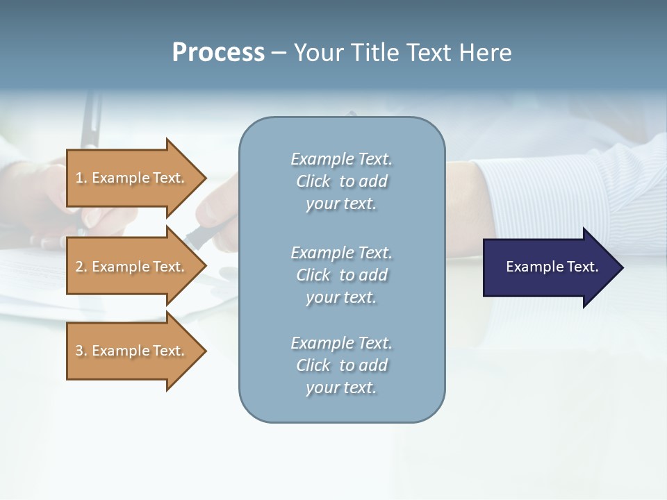 Paper Colleague Ballpoint PowerPoint Template
