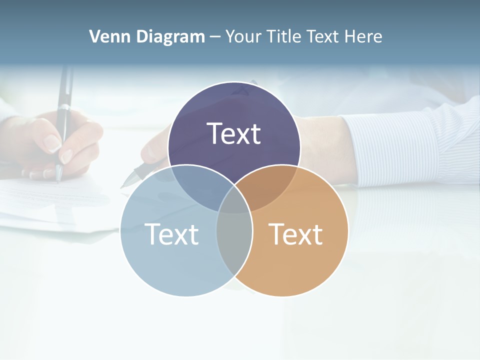 Paper Colleague Ballpoint PowerPoint Template