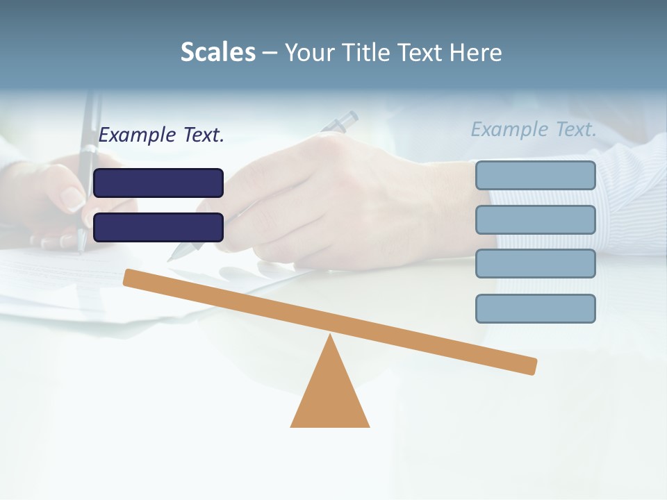 Paper Colleague Ballpoint PowerPoint Template