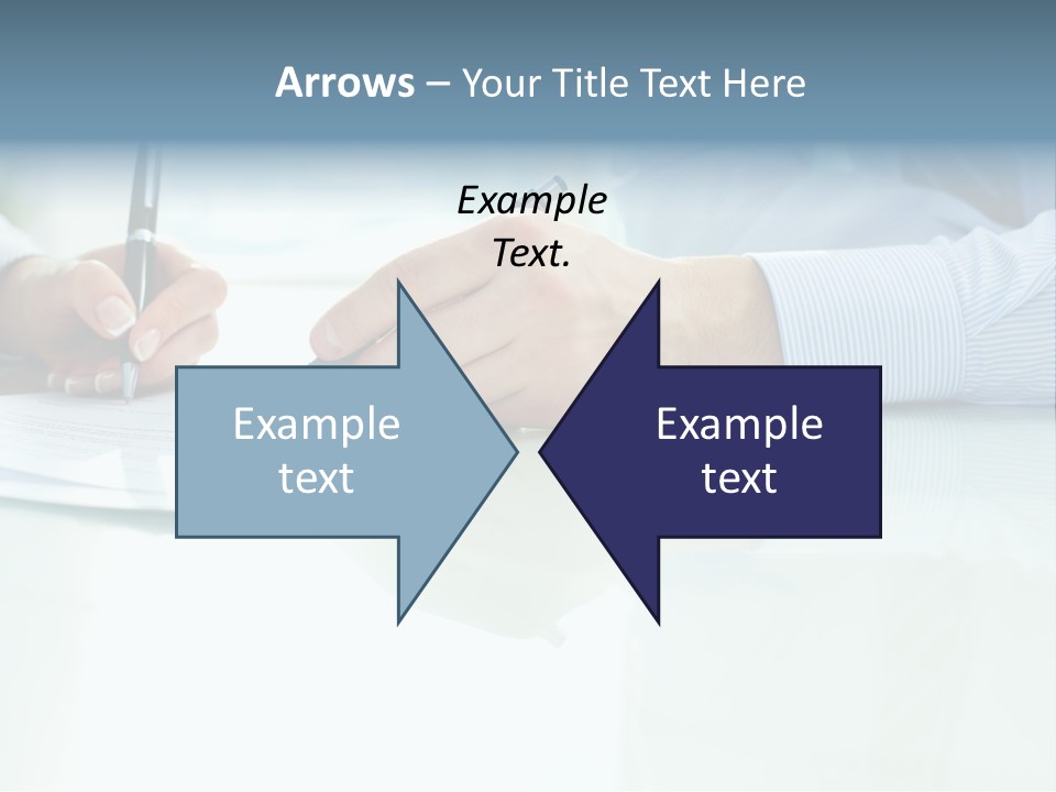 Paper Colleague Ballpoint PowerPoint Template