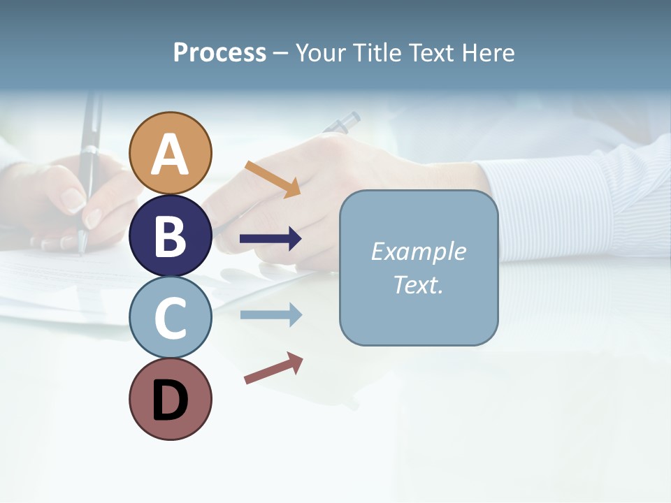 Paper Colleague Ballpoint PowerPoint Template