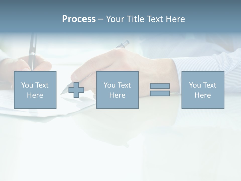 Paper Colleague Ballpoint PowerPoint Template