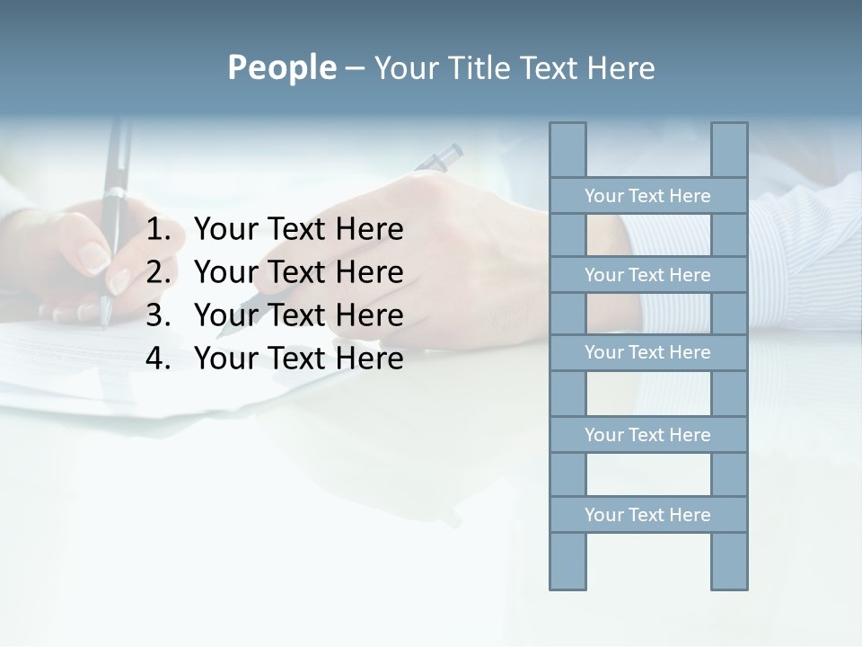 Paper Colleague Ballpoint PowerPoint Template
