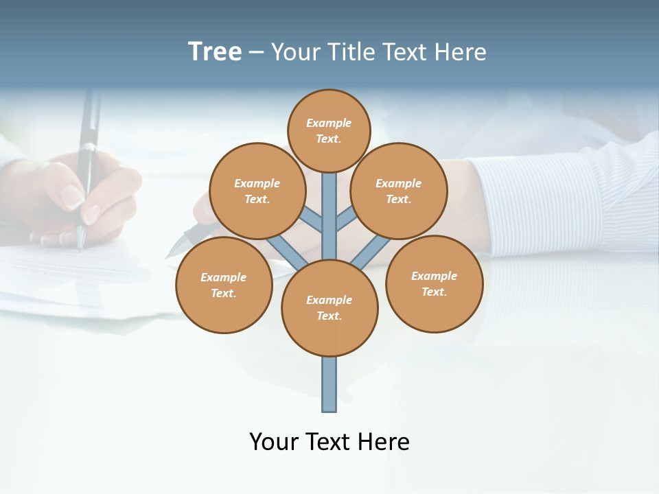 Paper Colleague Ballpoint PowerPoint Template