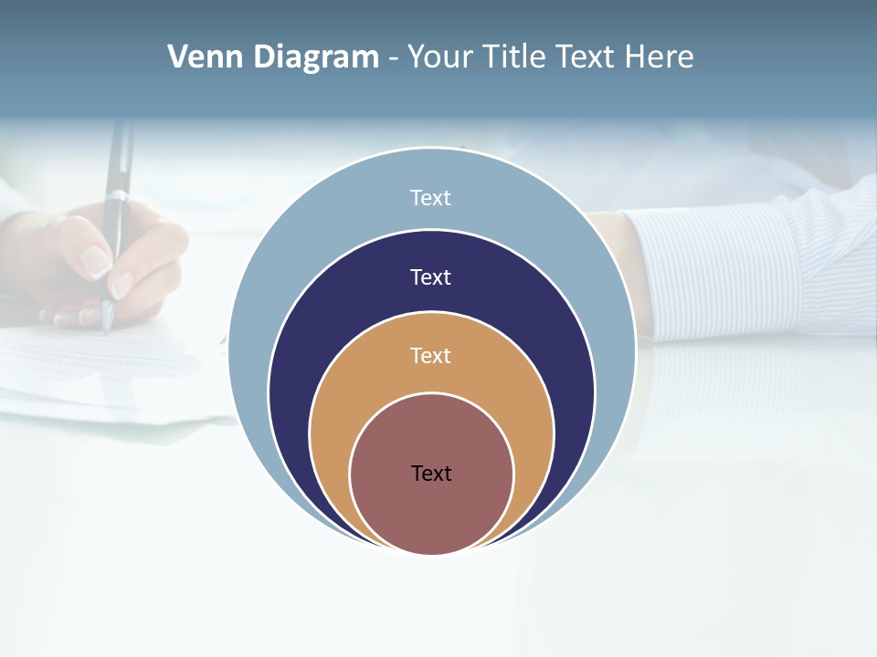 Paper Colleague Ballpoint PowerPoint Template